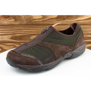 Easy Spirit Size 7.5 W Brown Loafer Shoes Leather Women 16410613